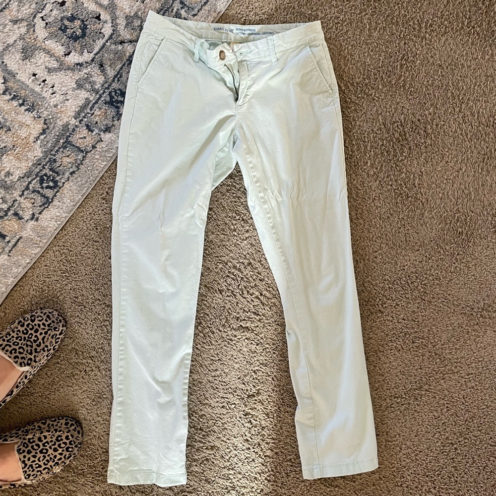 Gap mint colored skinny pants